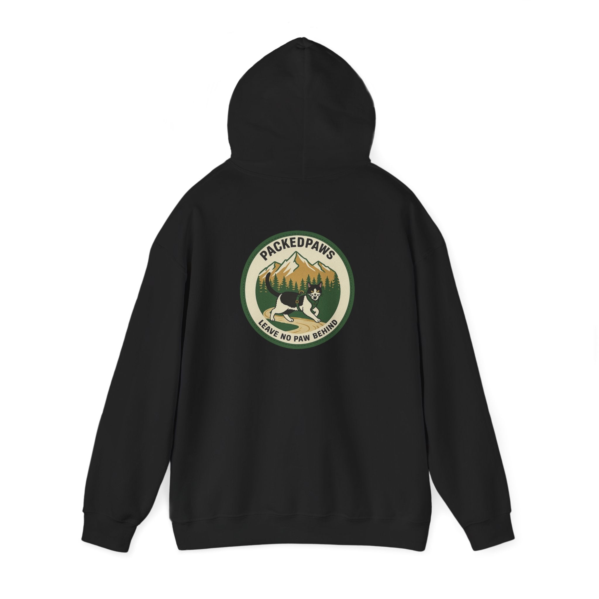 Adventure Cat Hoodie – PackedPaws Leave No Paw Behind Unisex Hoodie